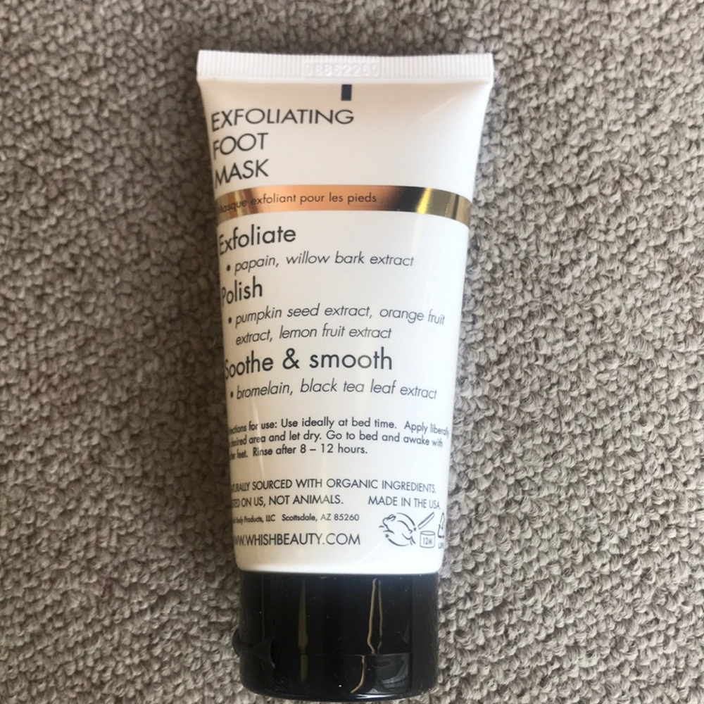 WHISH FOOT MASK EXFOLIATING COCONUT MILK + VERBENA NEW